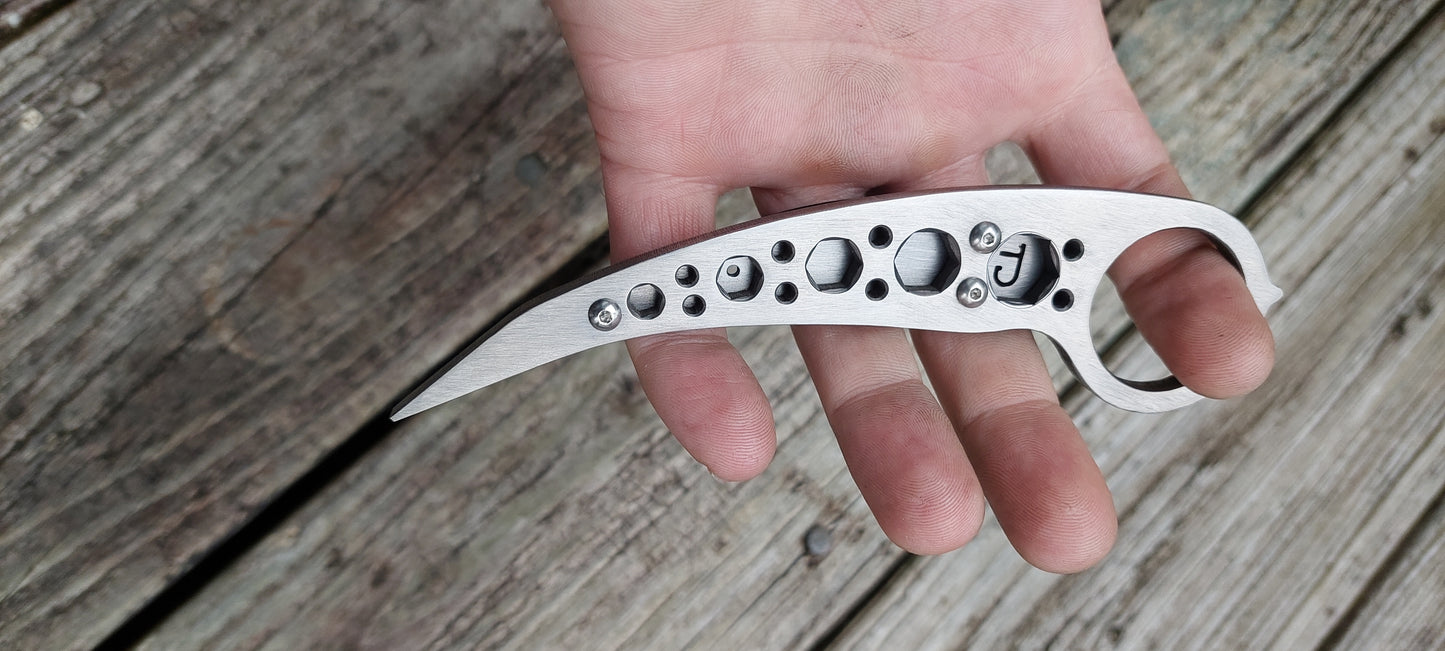 Teale Designs Tools Titanium Clench Wrench Pry Bar
