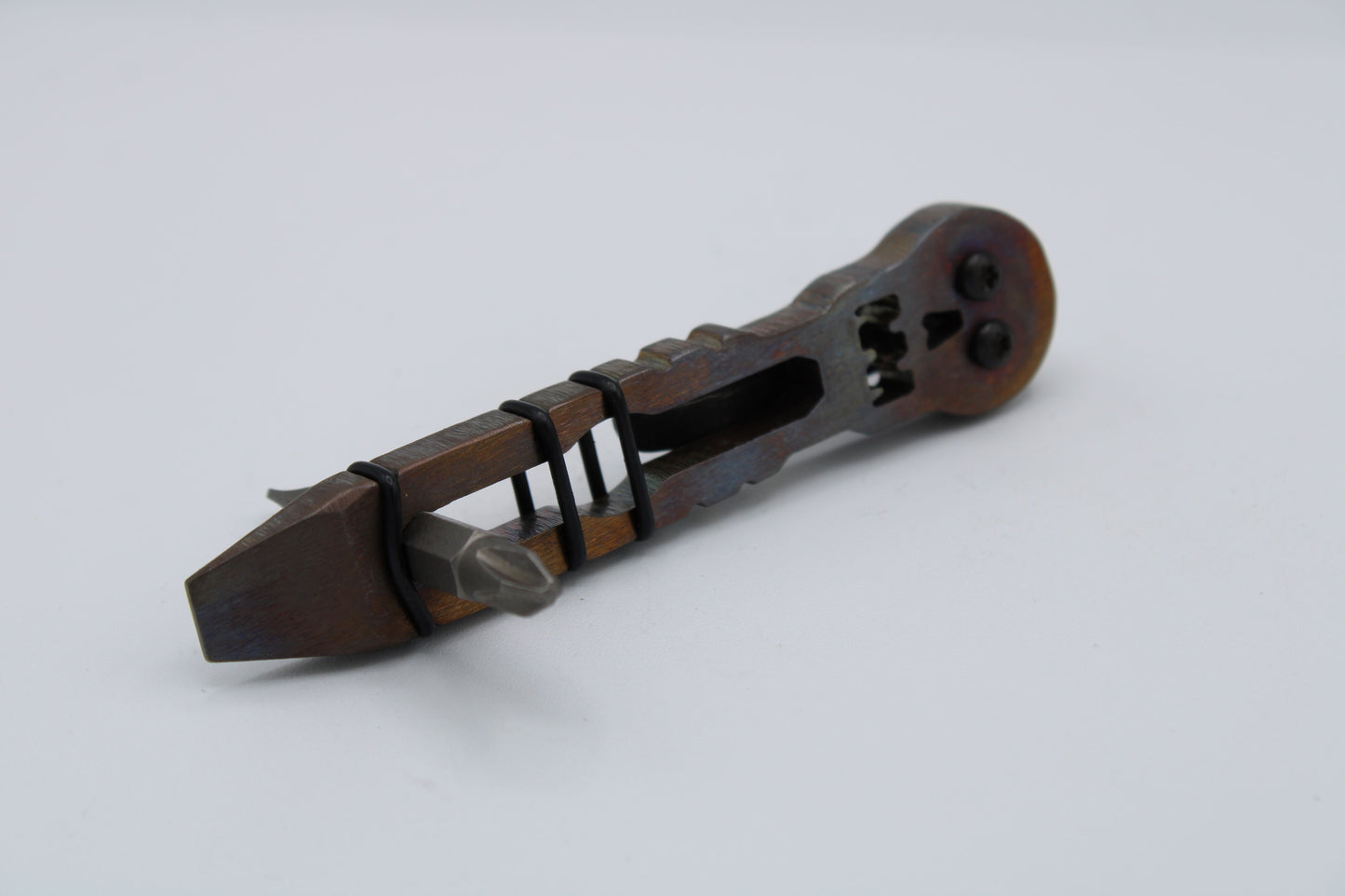 Teale Designs Tools Stainless Skull Pry - Flamed