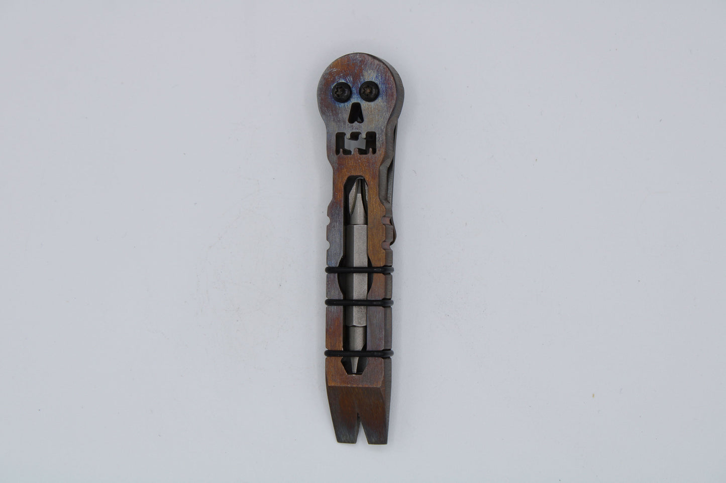 Teale Designs Tools Stainless Skull Fork Pry - Flamed