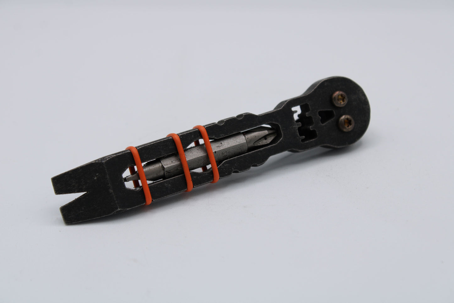 Teale Designs Tools Stainless Skull Fork Pry - Tumbled Black Oxide
