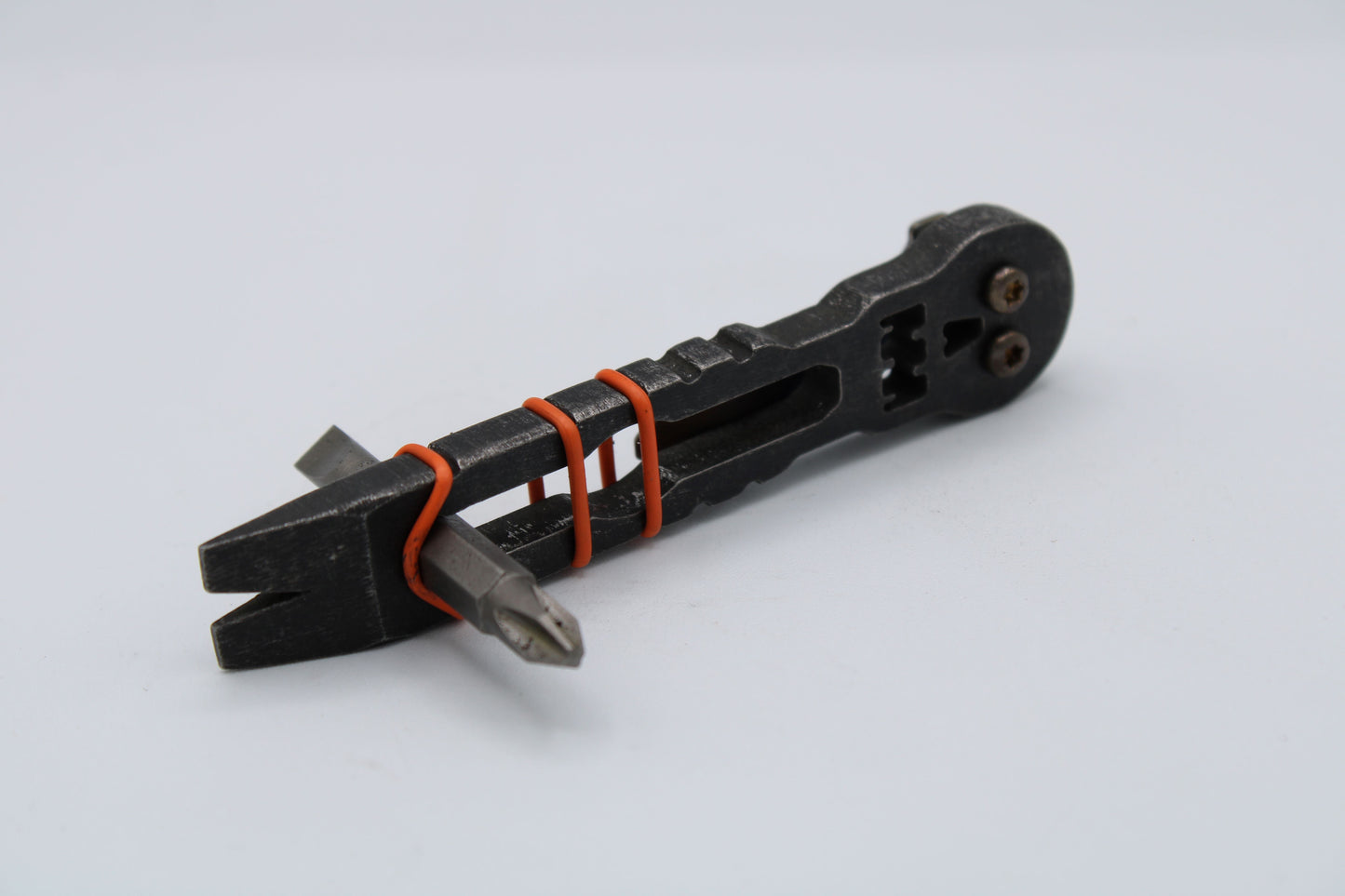 Teale Designs Tools Stainless Skull Fork Pry - Tumbled Black Oxide