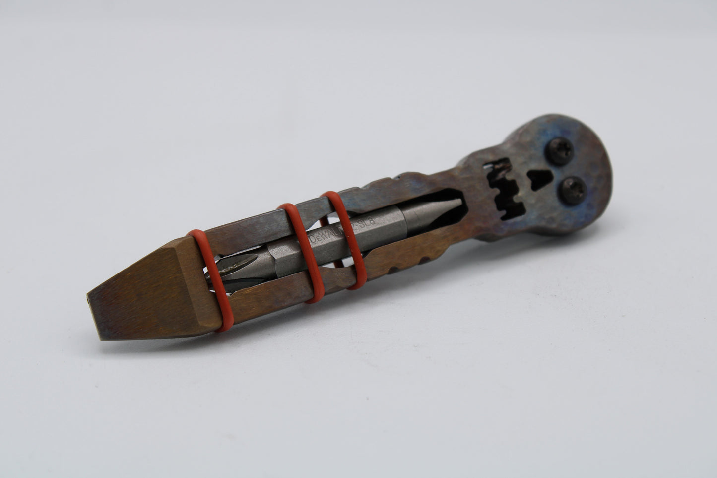 Teale Designs Tools Stainless Skull Pry - Hammer Flamed