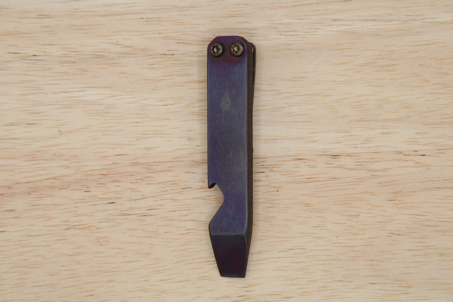 Teale Designs Tools Stocky Titanium Pocket Pry Bar - Deep Purple