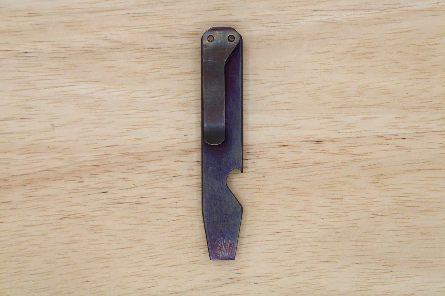 Teale Designs Tools Stocky Titanium Pocket Pry Bar - Deep Purple