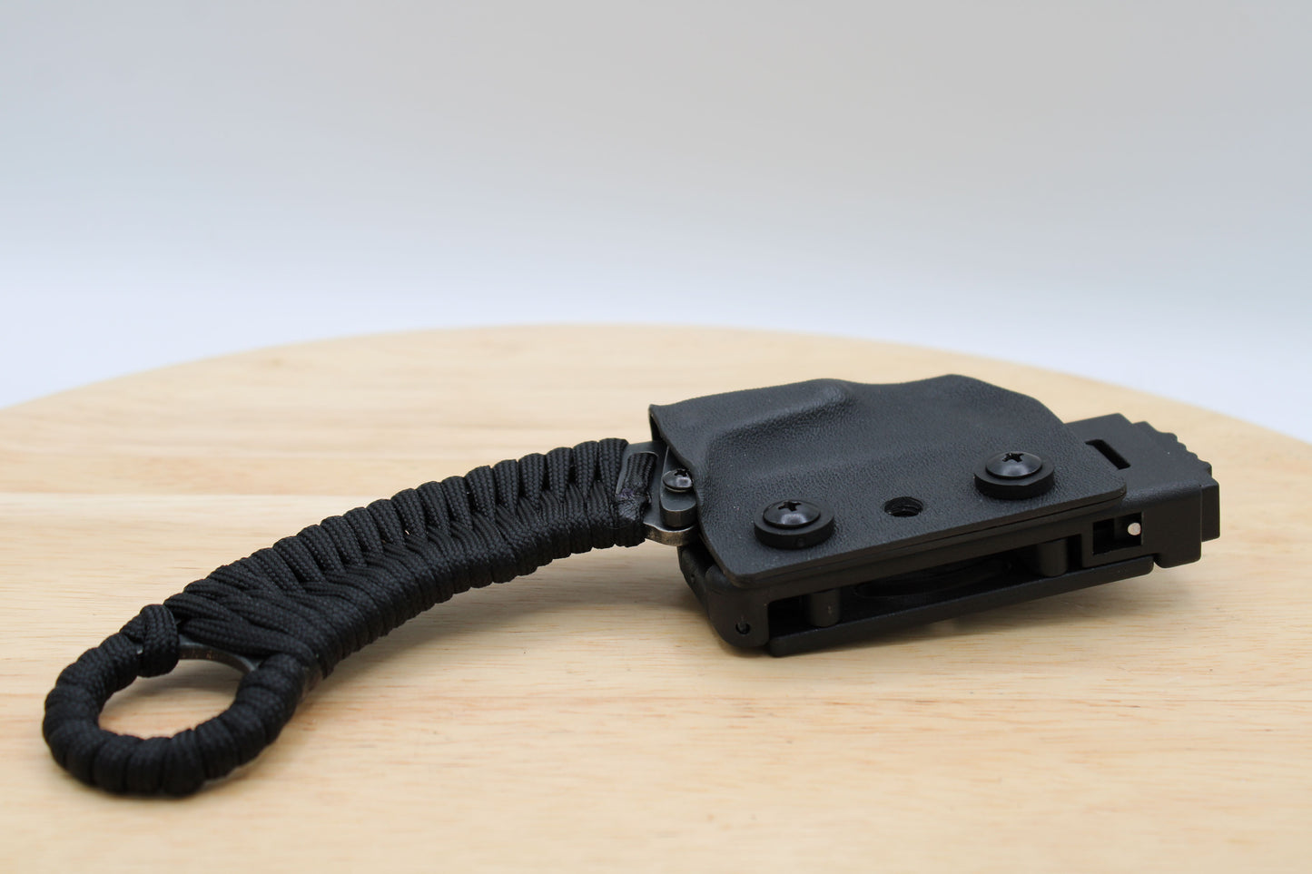 TD Tools Para-K.U.K Black/Black Oxide - Fixed Blade Paracord Karambit Utility Knife Kydex Sheath