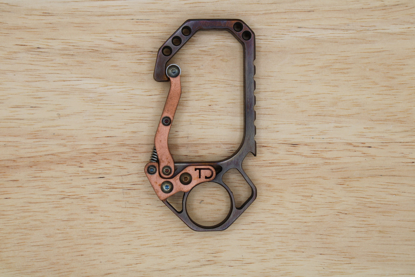 TD Titanium Carabiner - Bronze Ano Copper Cate