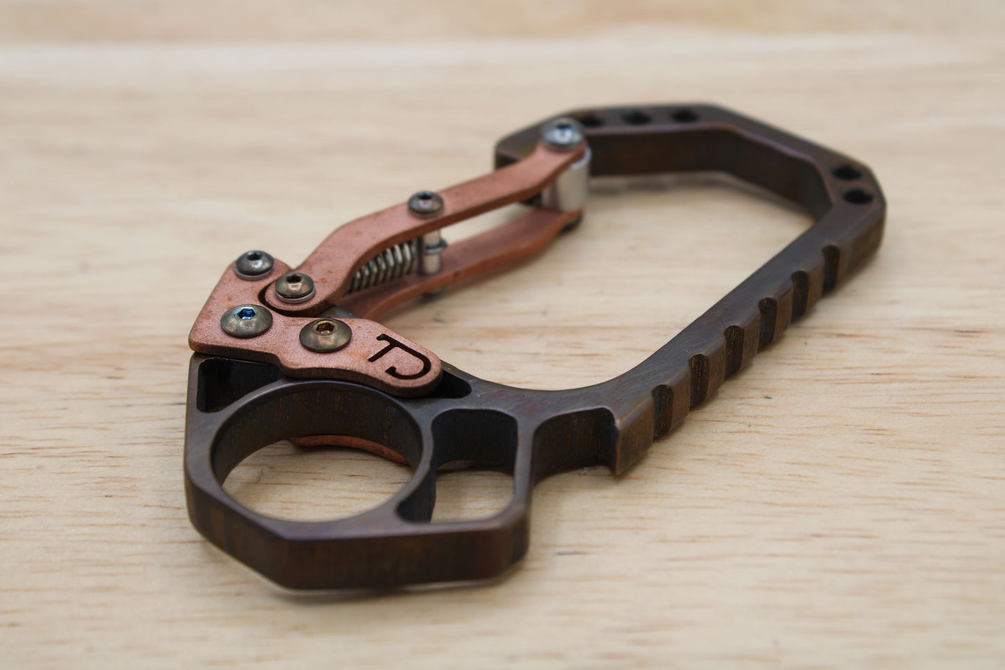 TD Titanium Carabiner - Bronze Ano Copper Cate
