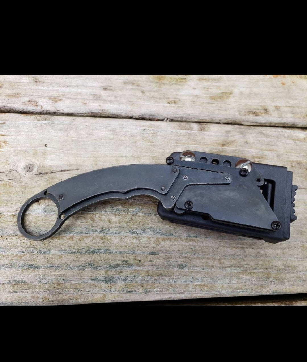 TD Tools Ring Style Fixed Blade Utility Knife - Black Oxide