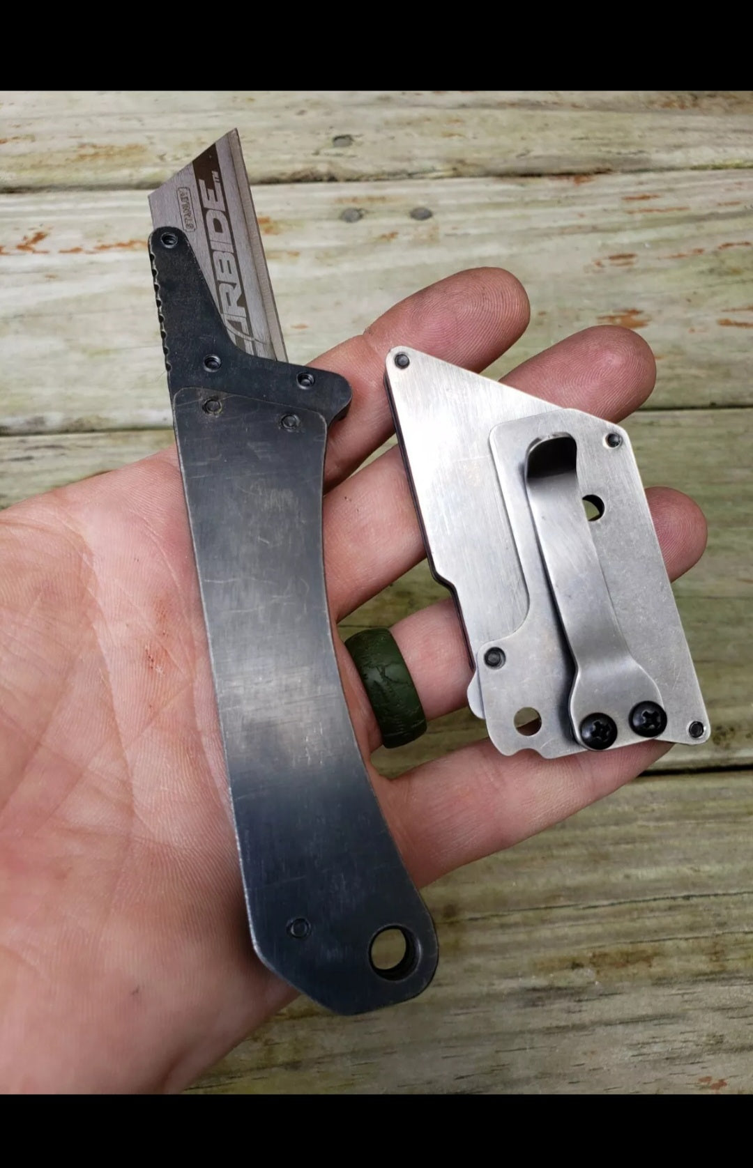 TD Tools Curve Fixed Blade Utility Knife - Black Oxide