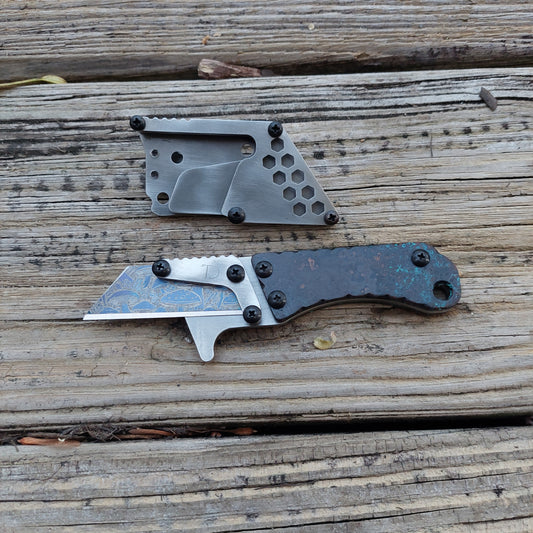 Teale Designs Tools Fixed Utility Knife - Mini Copper Shipwreck