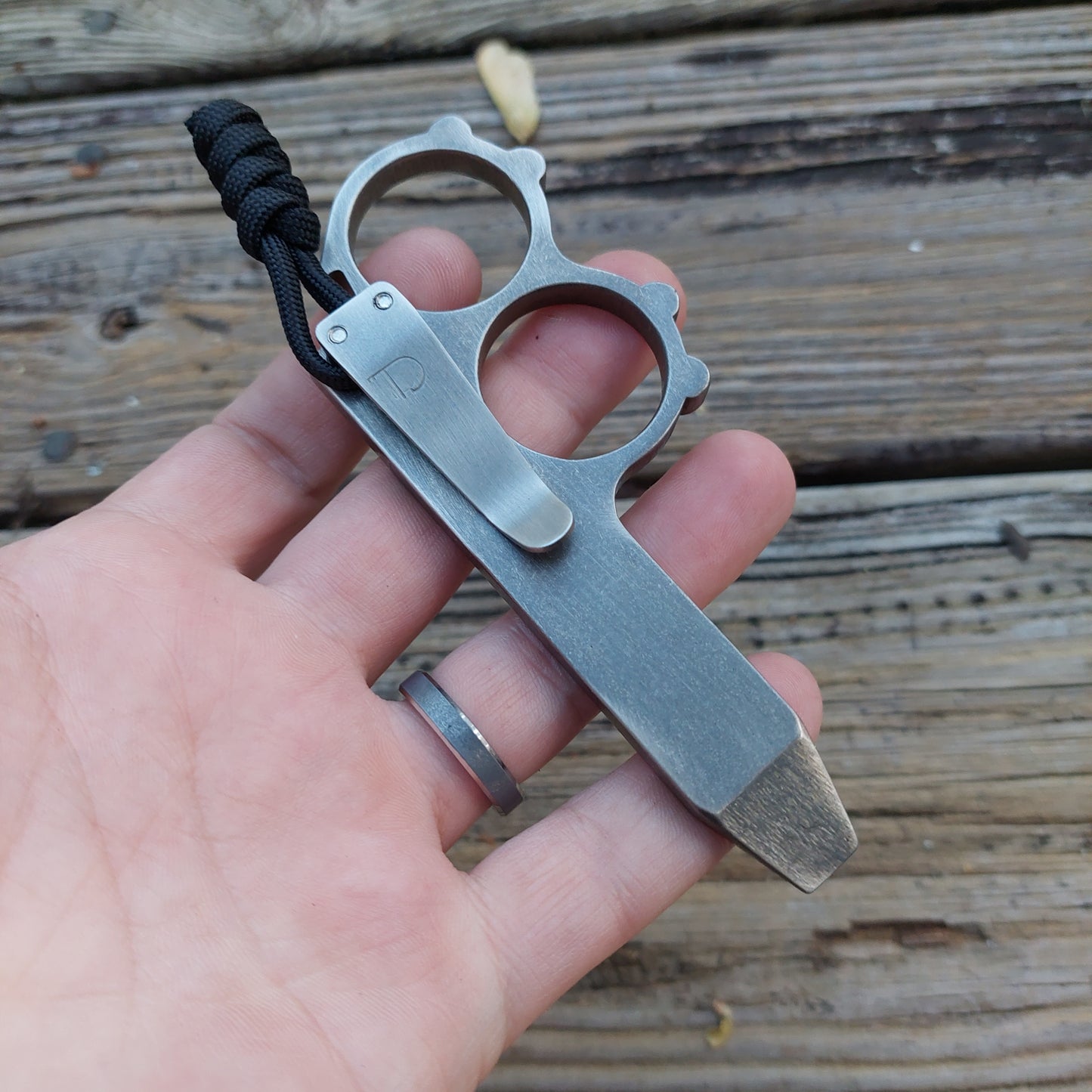 Teale Designs Tools Double Ring Pocket Pry Bar  - Polished