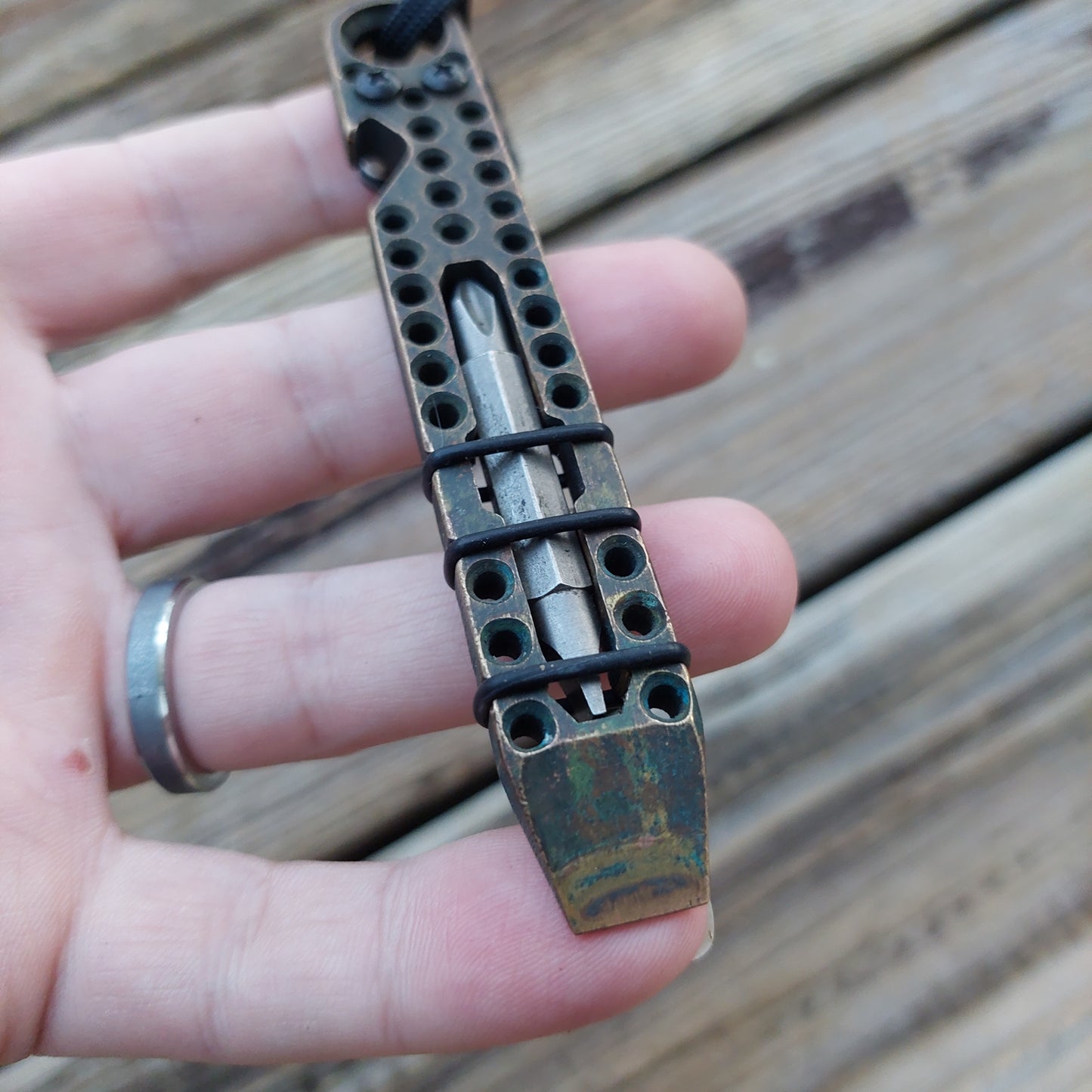 Teale Designs Tools Perf Pry - Brass Patina