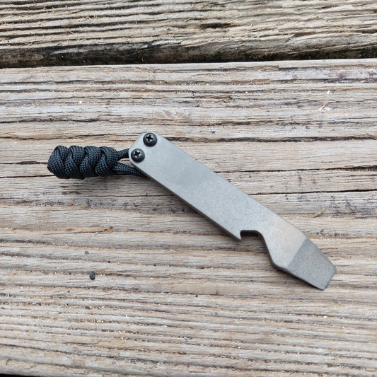 Teale Designs Tools Stocky Titanium Pocket Pry Bar - Bead Blasted