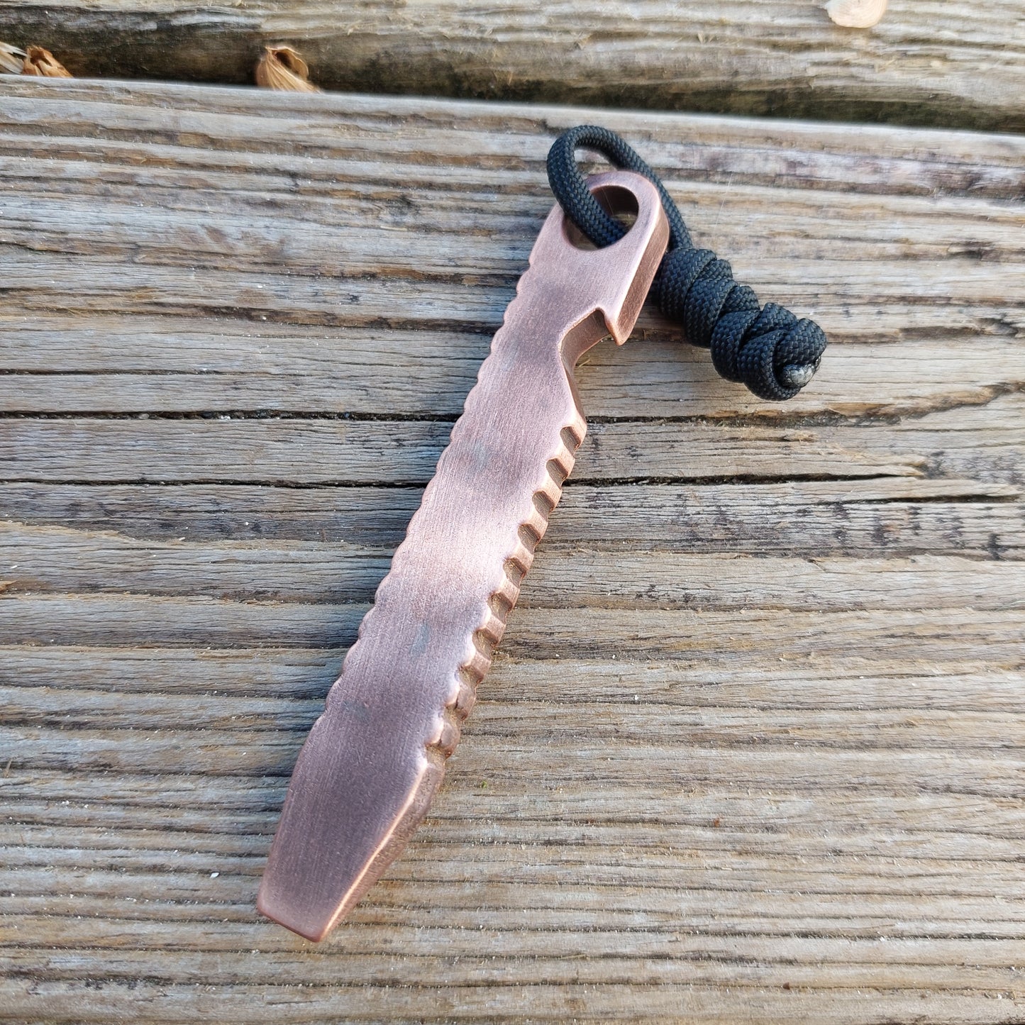 Teale Designs Tools Pocket Pry Bar - Jimped Copper