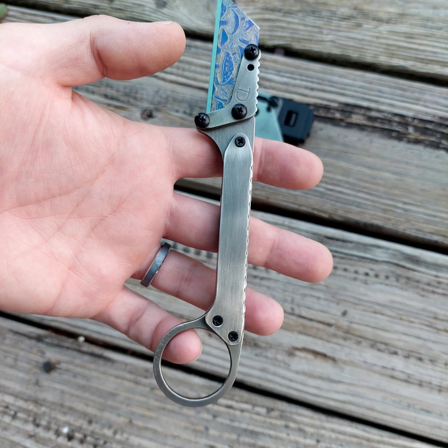 Teale Designs Tools Karambit  Safety Ring Style Fixed Utility Knife - Random