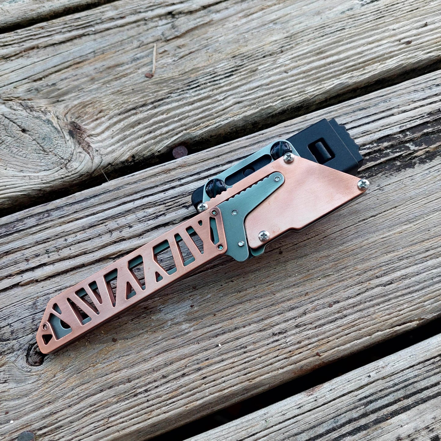 Teale Designs ToolsFixed Utility Knife - Copper Truss