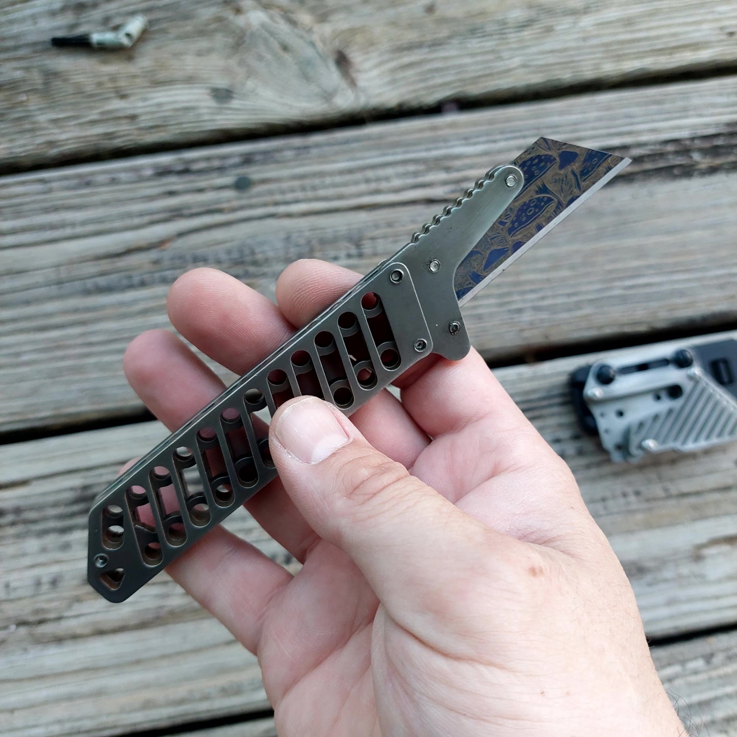 Teale Designs ToolsFixed Utility Knife - Polished Slots