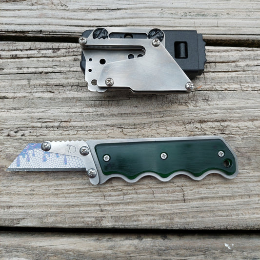 Teale Designs Tools Contour Fixed Utility Knife - Green Polycarbonate