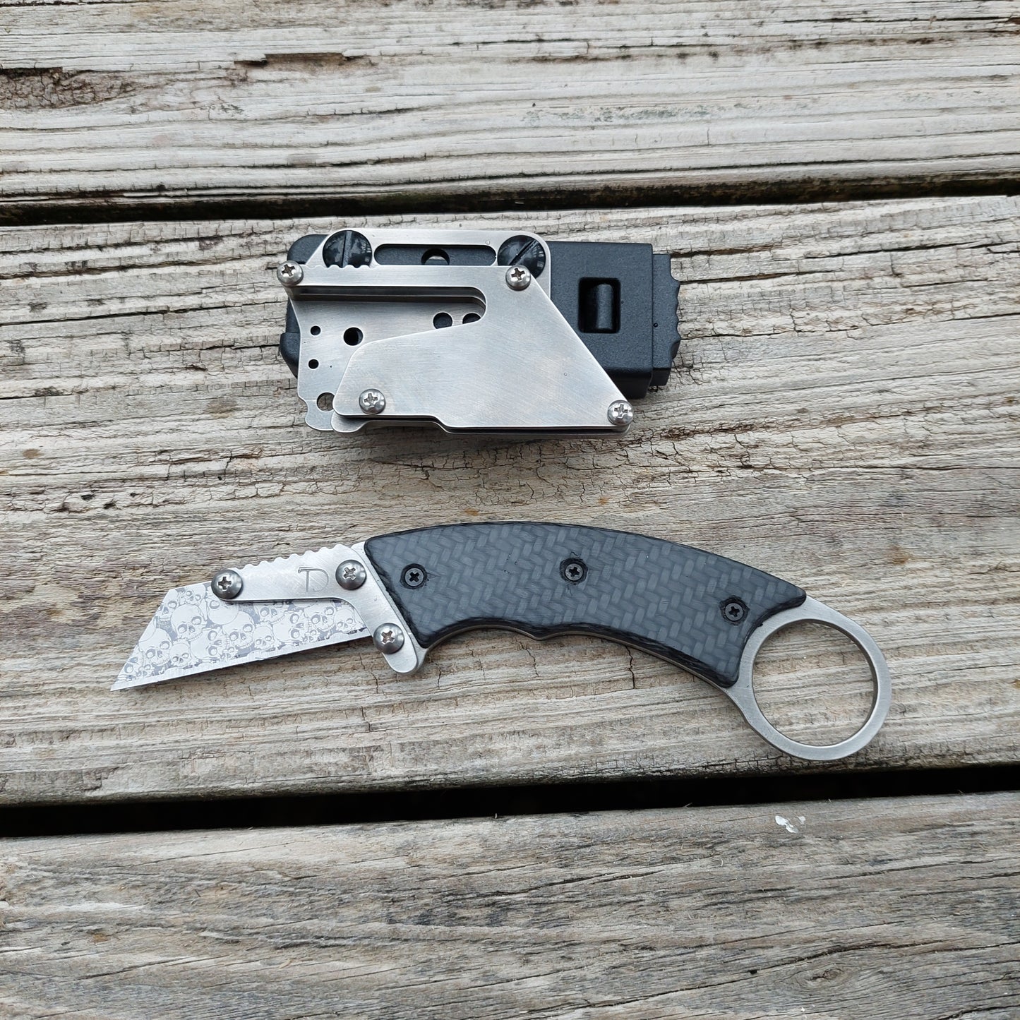Teale Designs Tools Karambit Fixed Utility Knife - Carbon Fiber