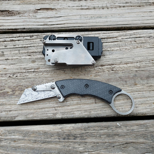 Teale Designs Tools Karambit Fixed Utility Knife - Carbon Fiber