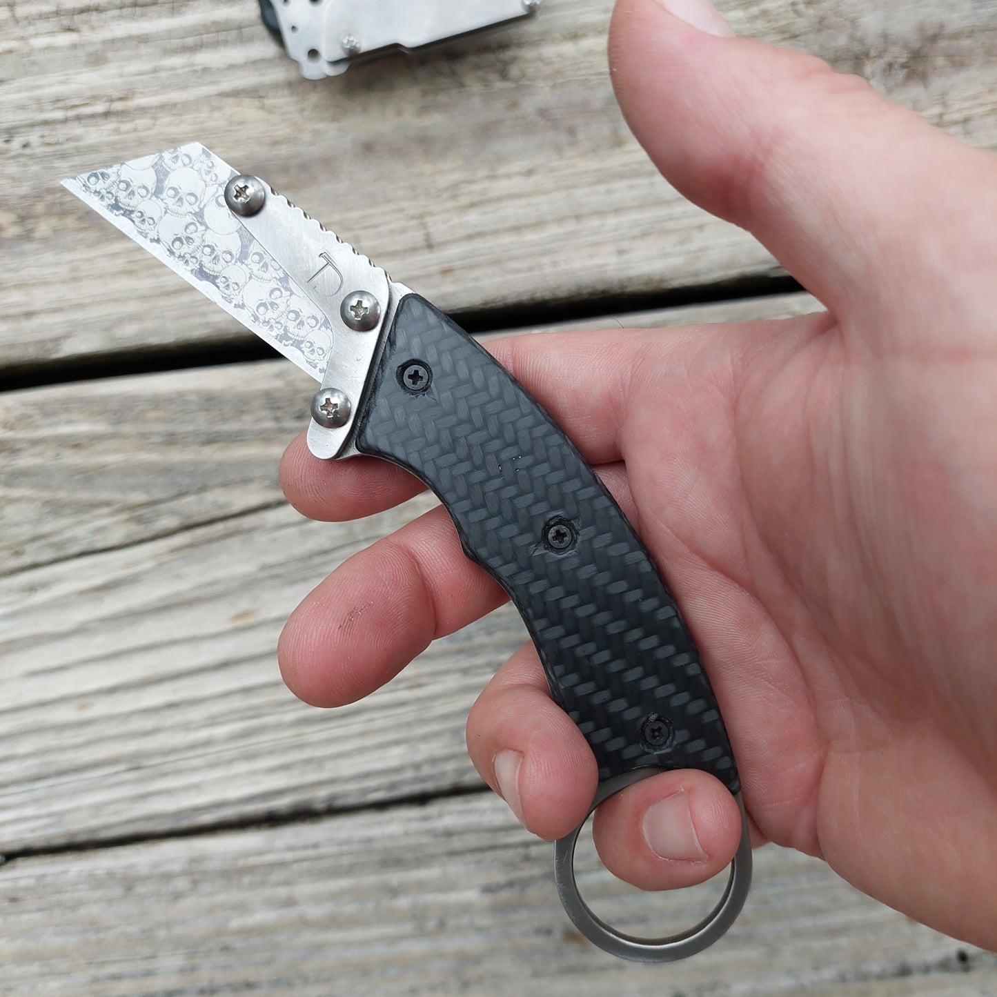 Teale Designs Tools Karambit Fixed Utility Knife - Carbon Fiber