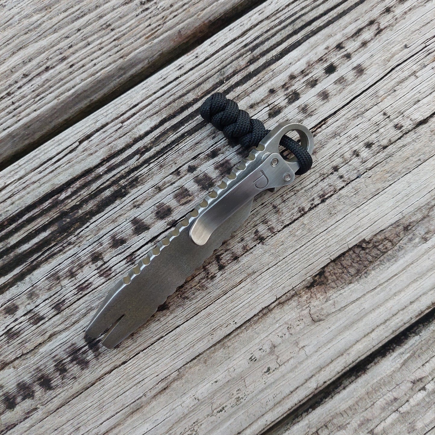 Teale Designs Tools Straight Pry - Polished Knurls Fork