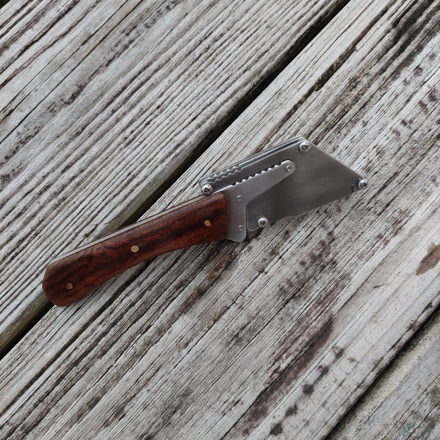 Teale Designs Tools Curve Fixed Utility Knife - Walnut