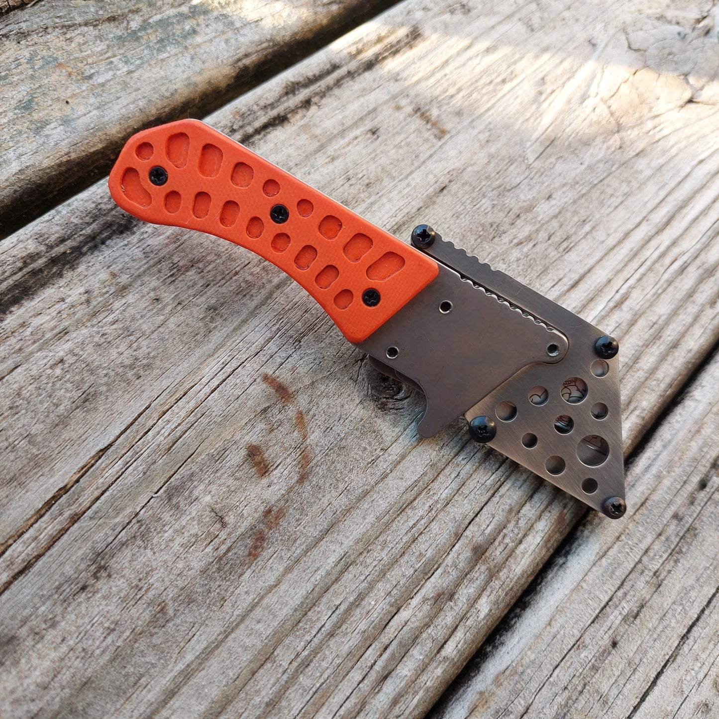 Teale Designs Tools Fixed Utility Knife - Mini Curve Orange G10