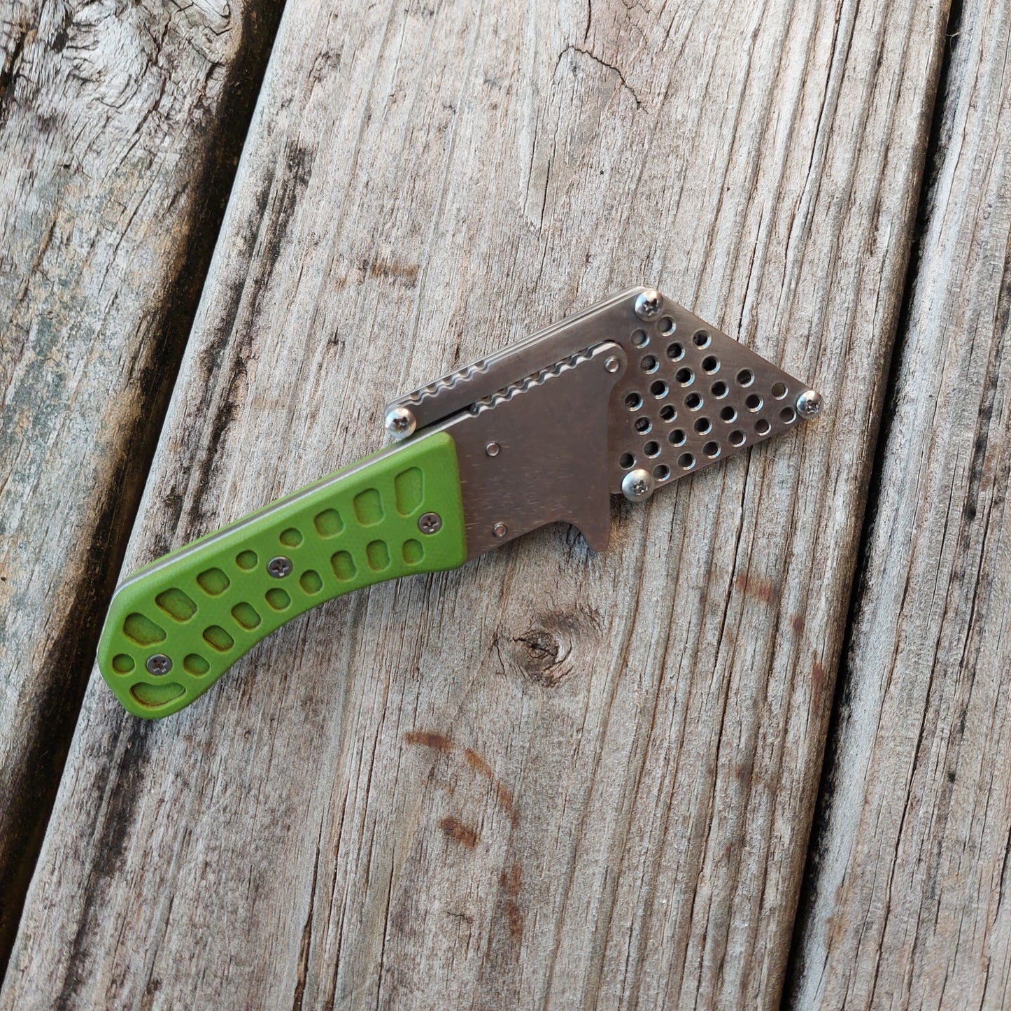 Teale Designs Tools Fixed Utility Knife - Mini Curve Green G10