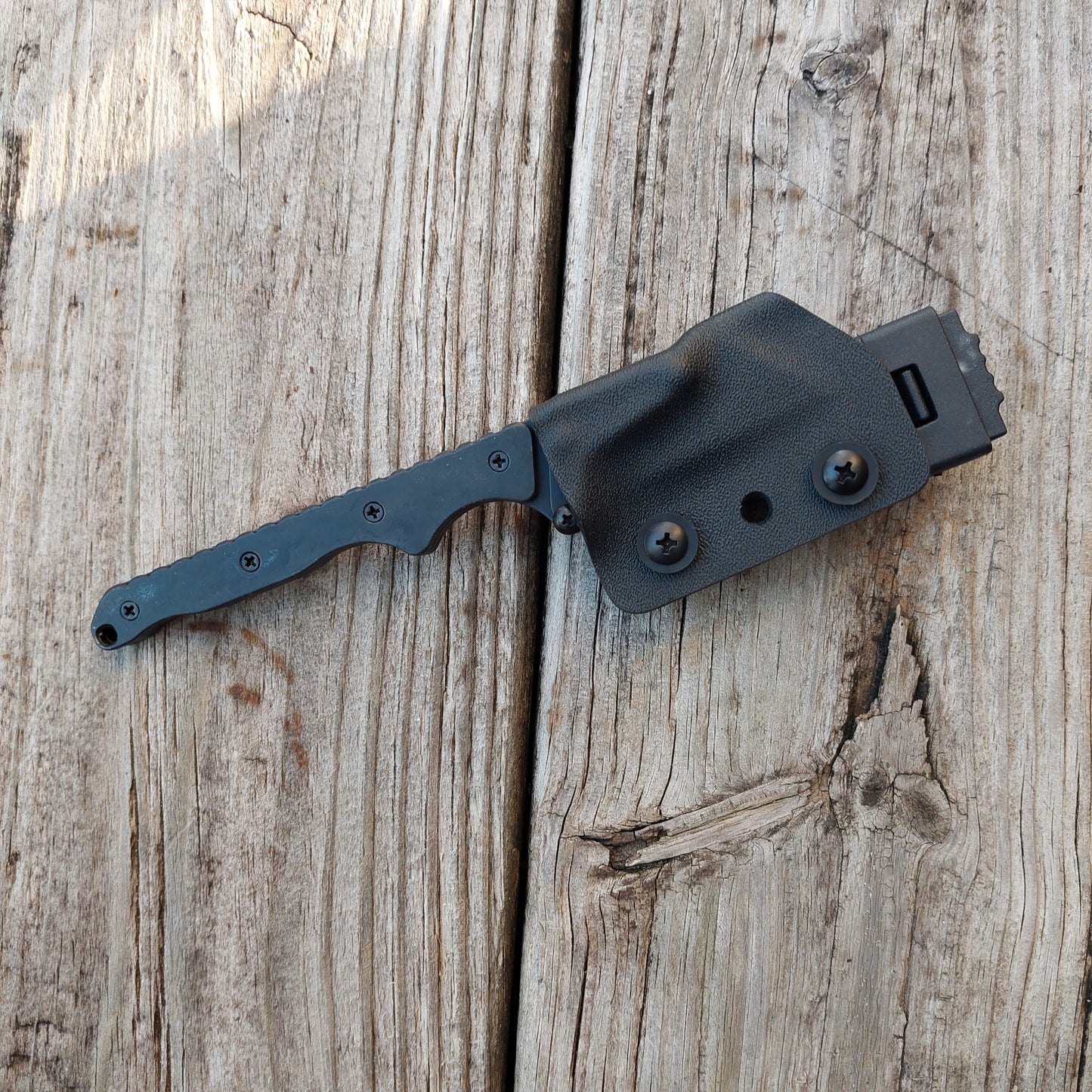 Teale Designs Tools Slim Fixed Utility Knife - Black Oxide