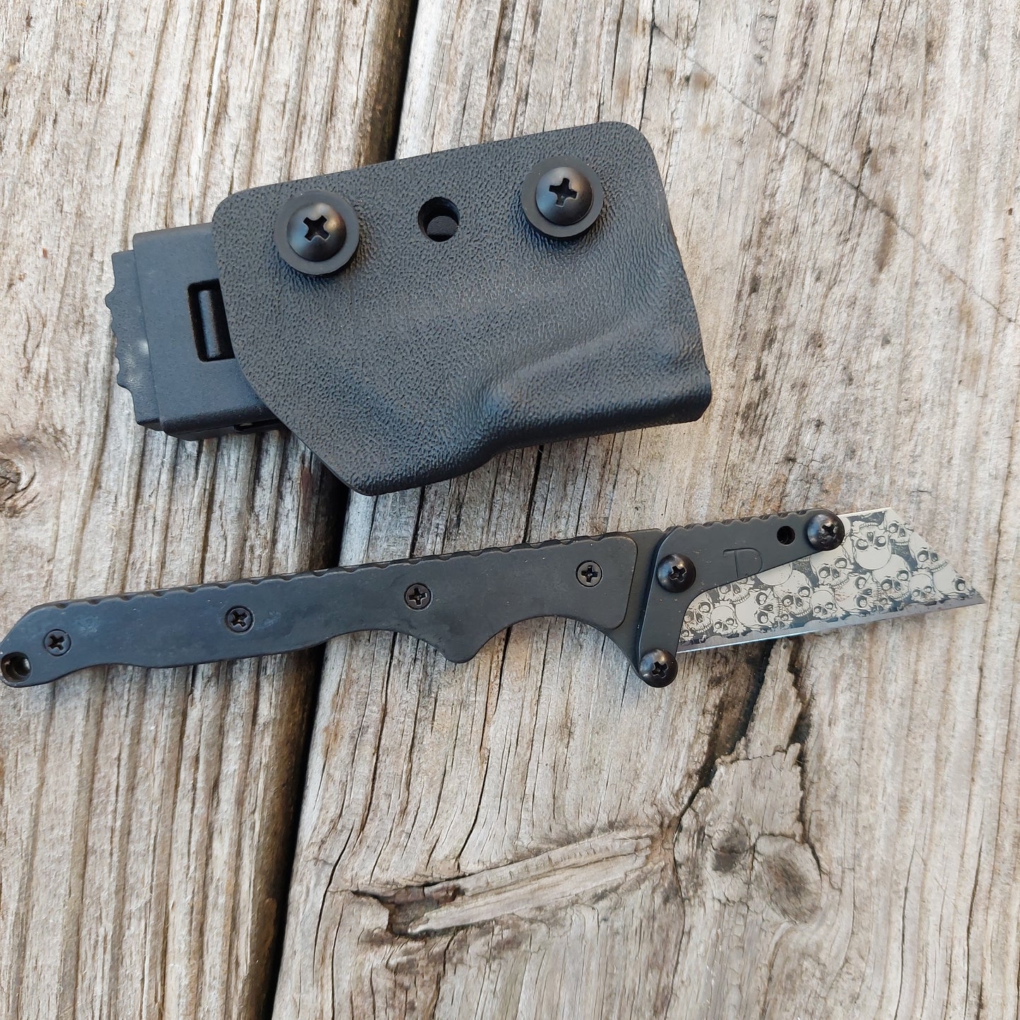 Teale Designs Tools Slim Fixed Utility Knife - Black Oxide