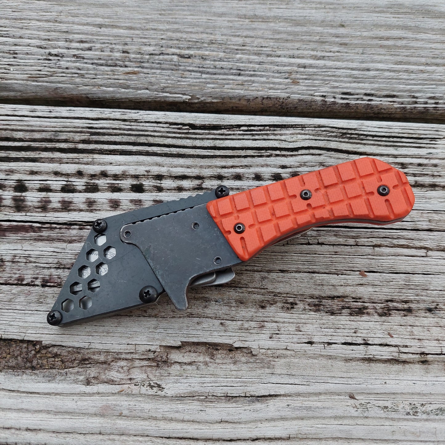 Teale Designs Tools Fixed Utility Knife - Orange Frag Pocket Sheath