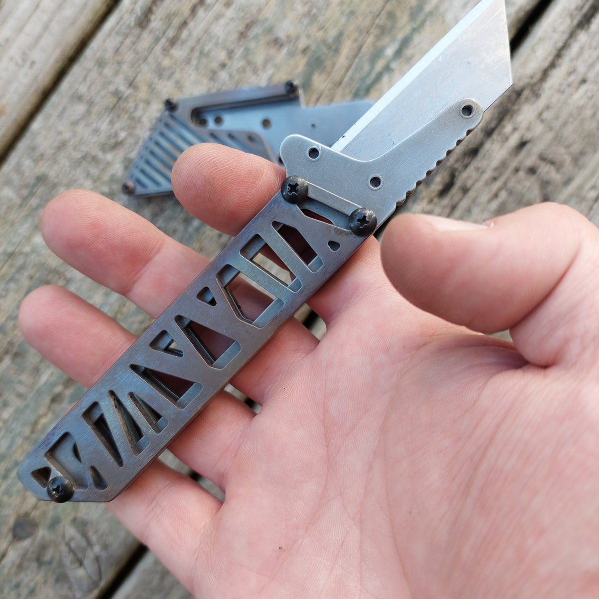 Teale Designs Tools Straight  Fixed Utility Knife - Truss Inner Pocket Clip Sheath