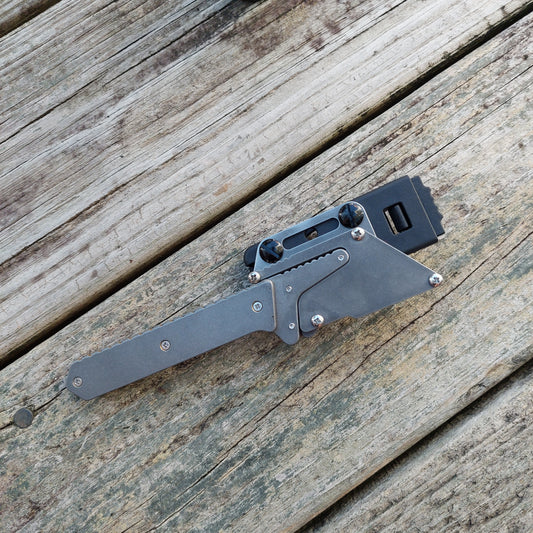 Teale Designs Tools Straight  Fixed Utility Knife - Stonewashed