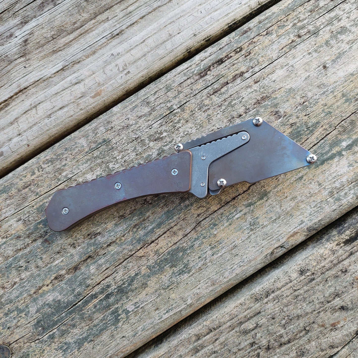 Teale Designs Tools Curve Fixed Utility Knife - Flamed