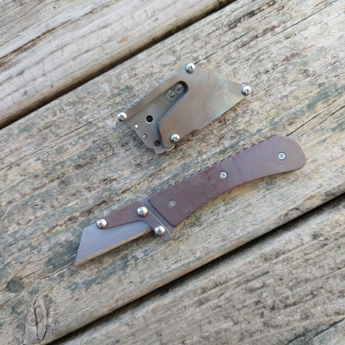 Teale Designs Tools Curve Fixed Utility Knife - Flamed