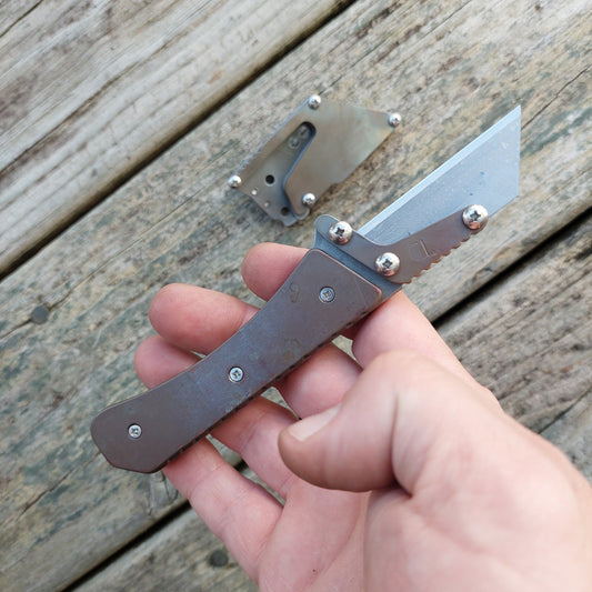 Teale Designs Tools Curve Fixed Utility Knife - Flamed