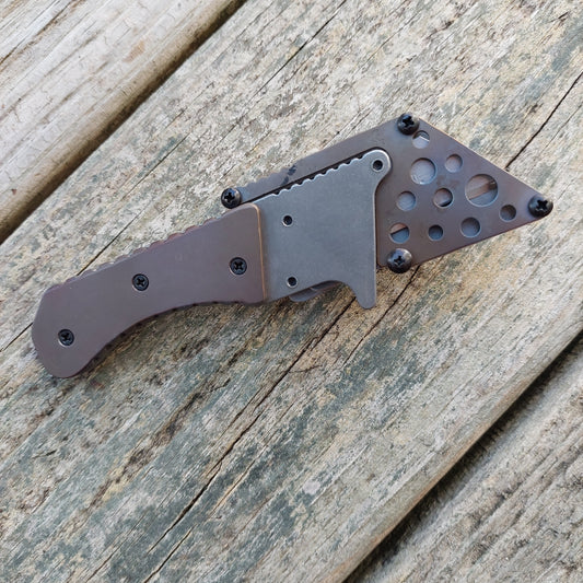Teale Designs Tools Fixed Utility Knife - Mini Curve Flamed