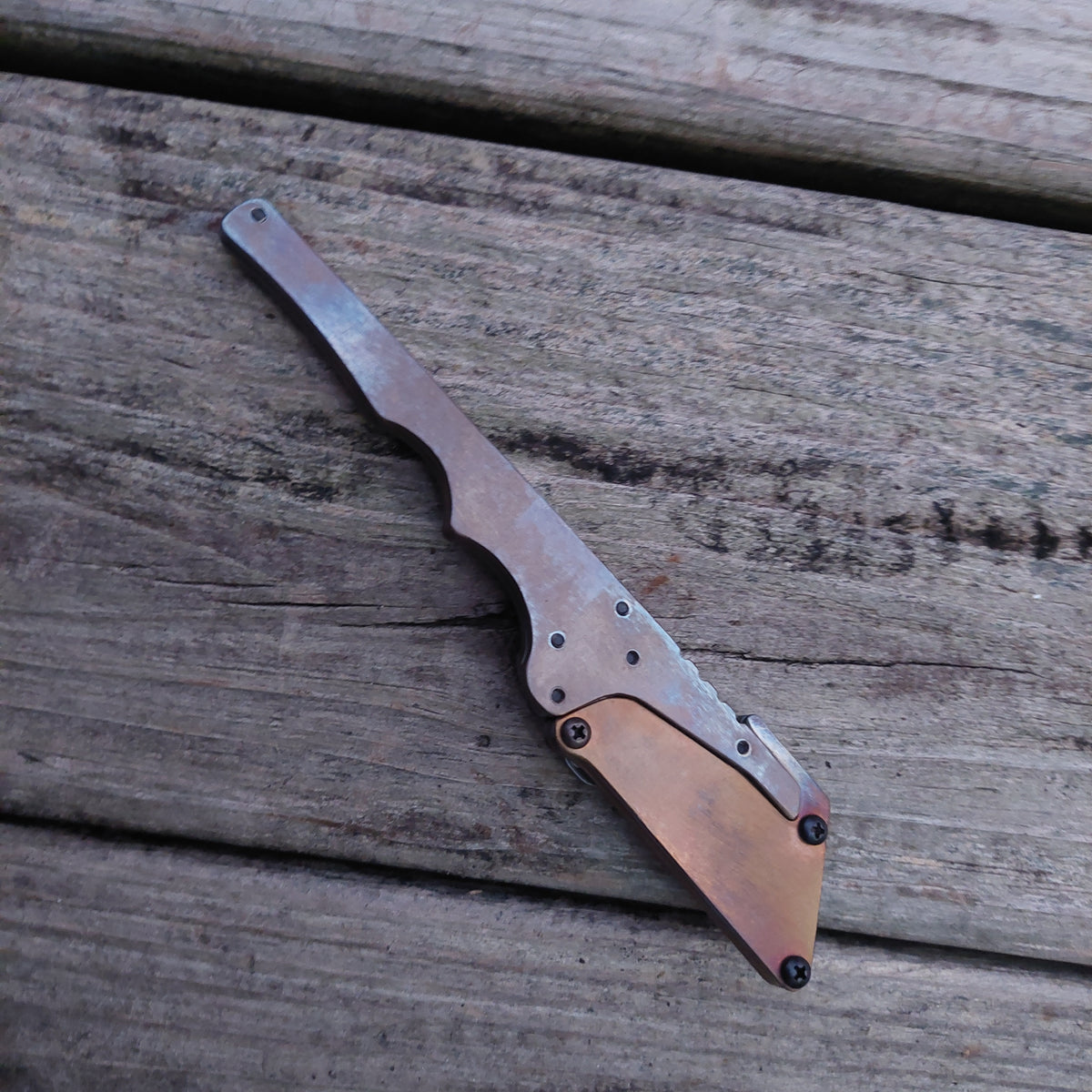 Teale Designs Tools Fixed Utility Knife - Magnetic Sheath Flamed