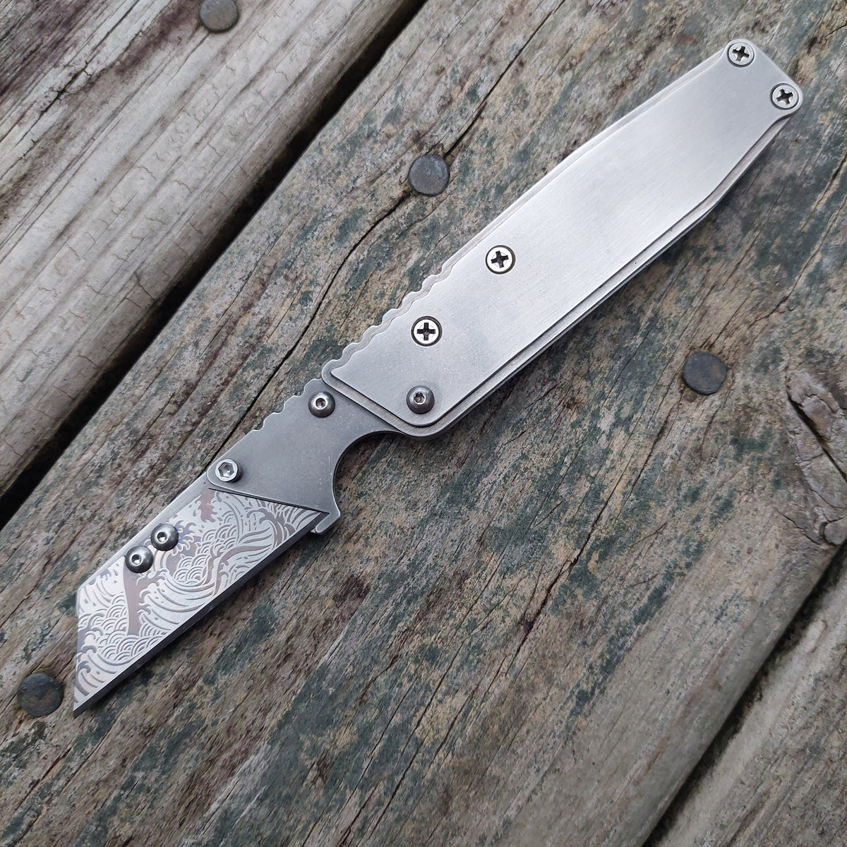 TD Tools Utility Knife Old Skool Friction Folder - Polished