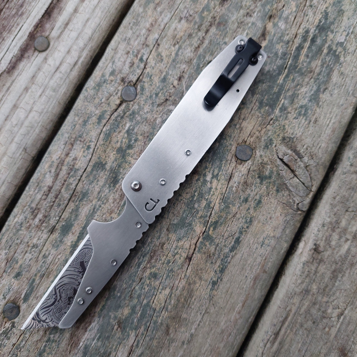 TD Tools Utility Knife Old Skool Friction Folder - Polished