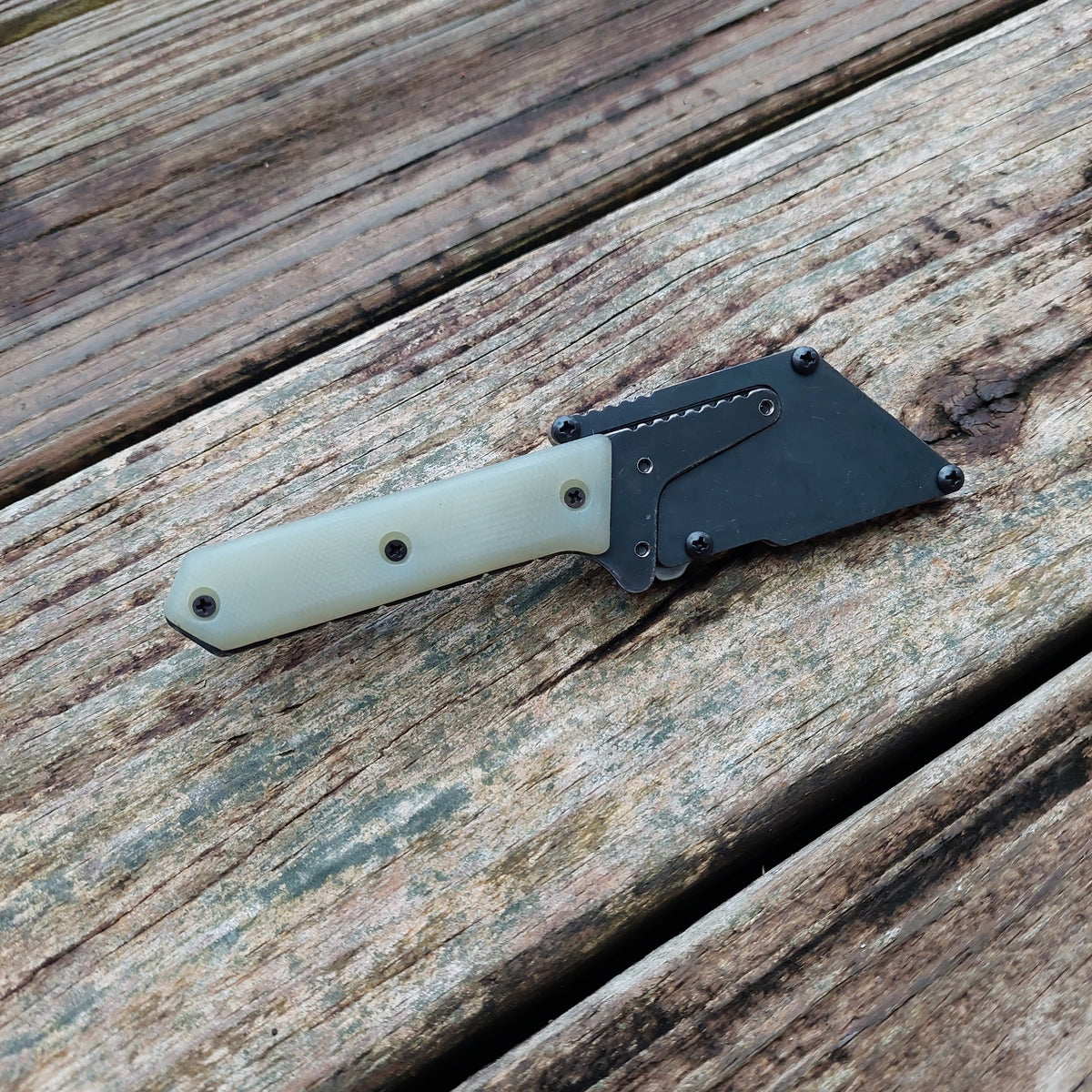 Teale Designs Tools Mini Fixed Utility Knife - Jade Green g10