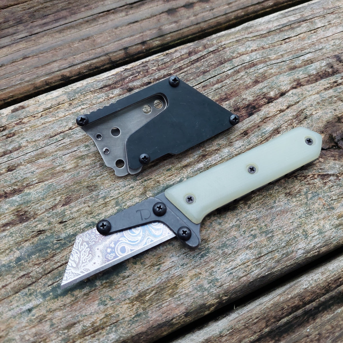 Teale Designs Tools Mini Fixed Utility Knife - Jade Green g10
