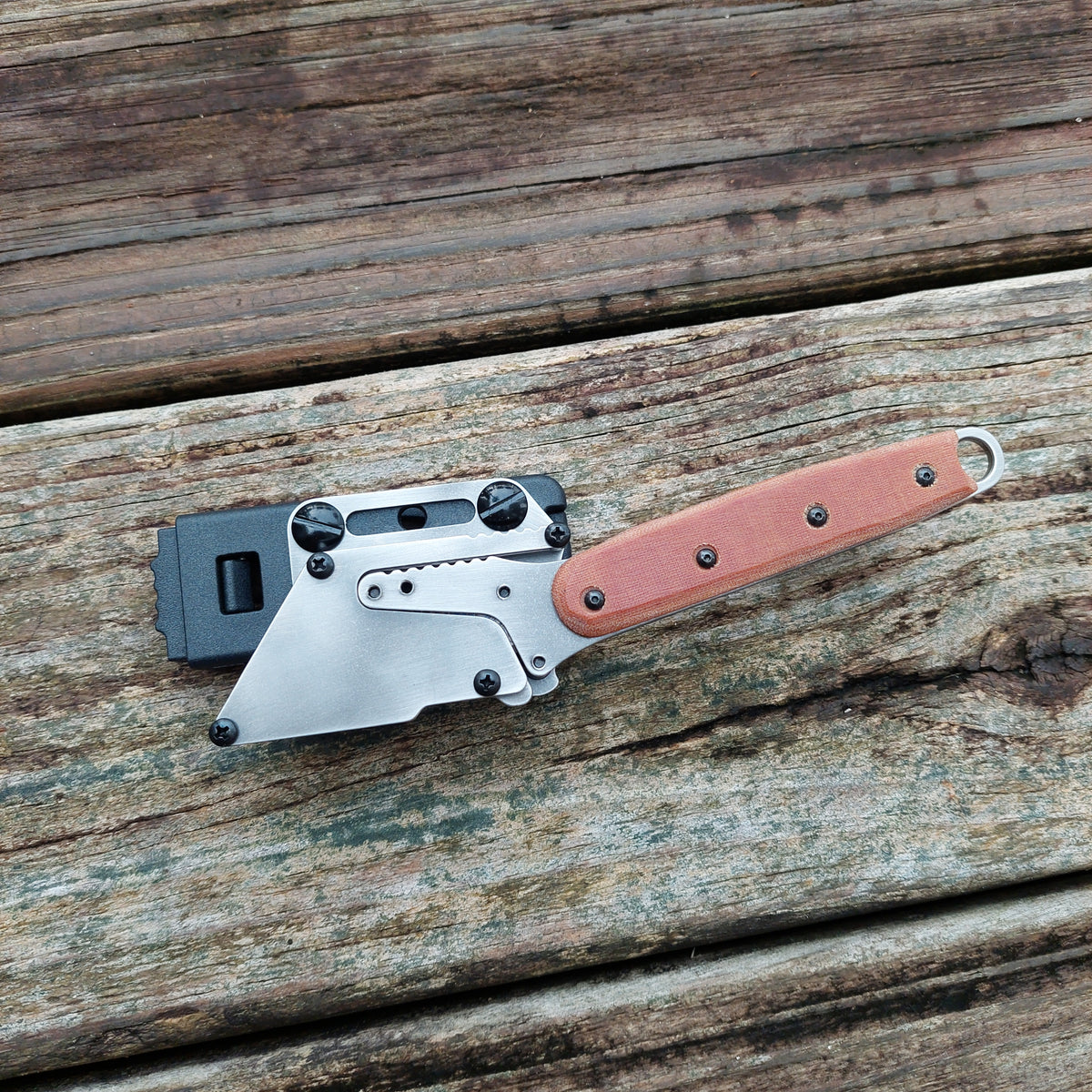 TD Tools Pikal Style Angled Craft Utility Knife - Natural Micarta