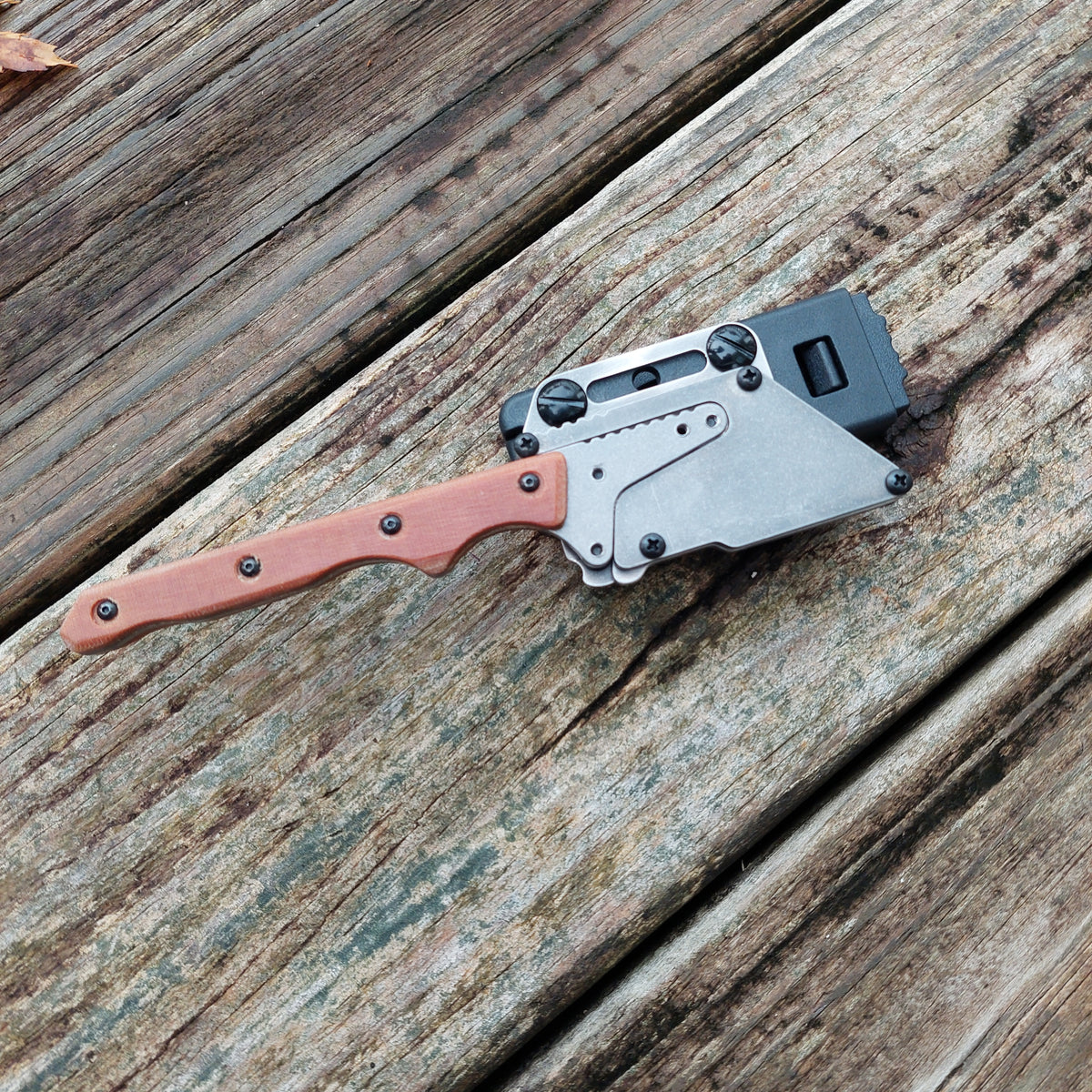 Teale Designs Tools Slim Fixed Utility Knife - Natural Micarta