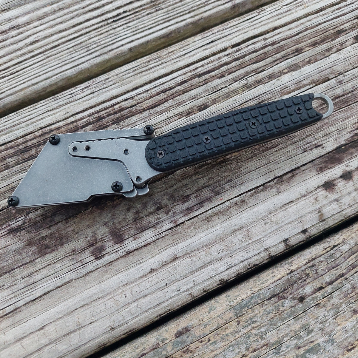 TD Tools Pikal Style Angled Craft Utility Knife -  Frag Carbon Fiber
