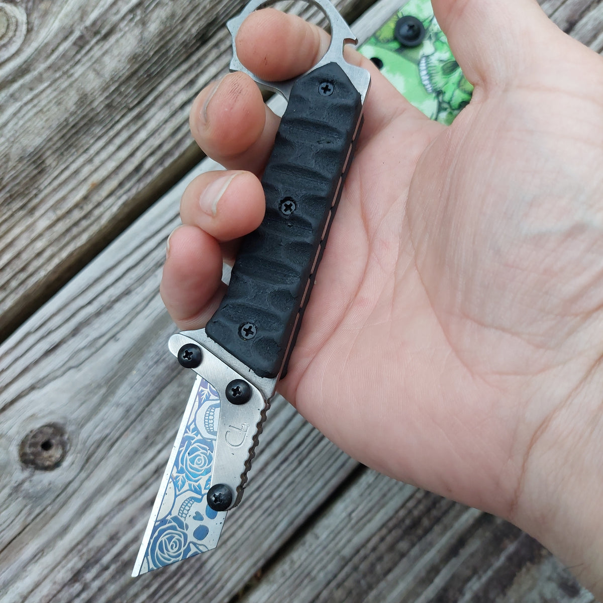 Teale Designs Tools Karambit Safety Ring Style Fixed Utility Knife - Carbon Fiber
