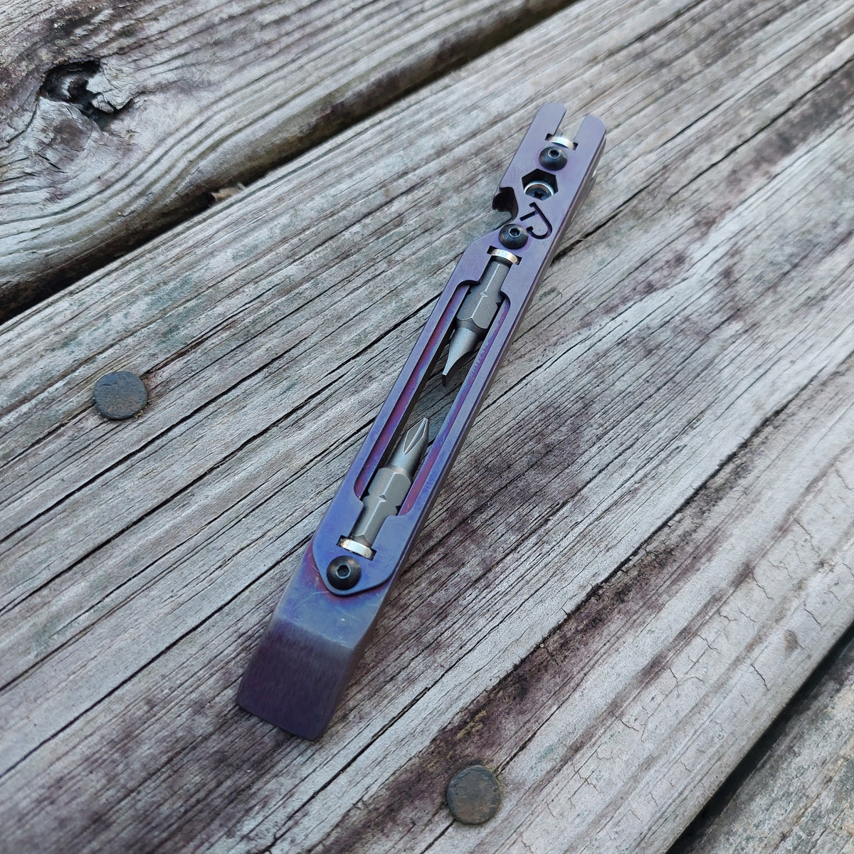 TD Tools Pen Bandless Titanium Magnetic Drive Pry (MDP) -  Deep Purple