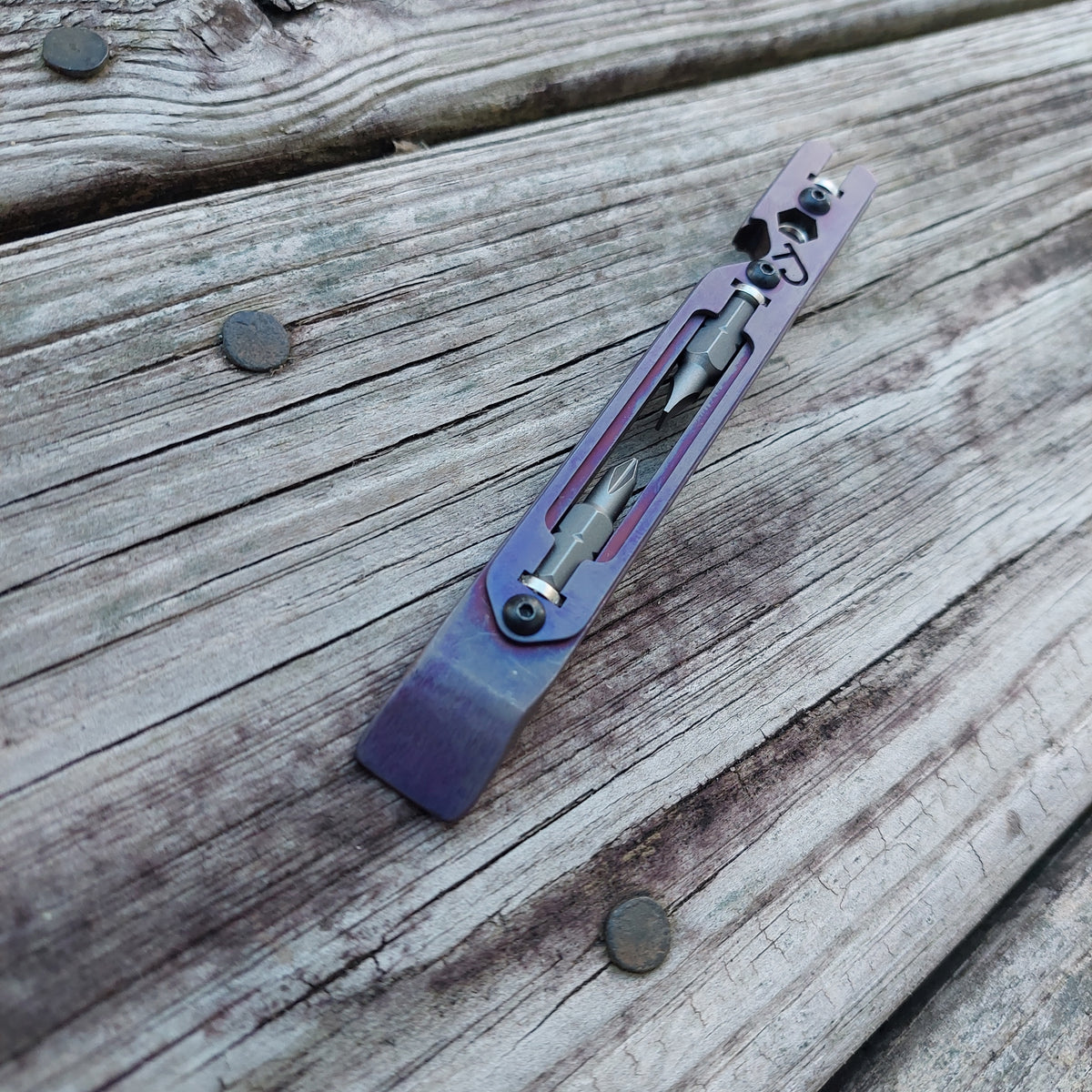TD Tools Pen Bandless Titanium Magnetic Drive Pry (MDP) -  Deep Purple