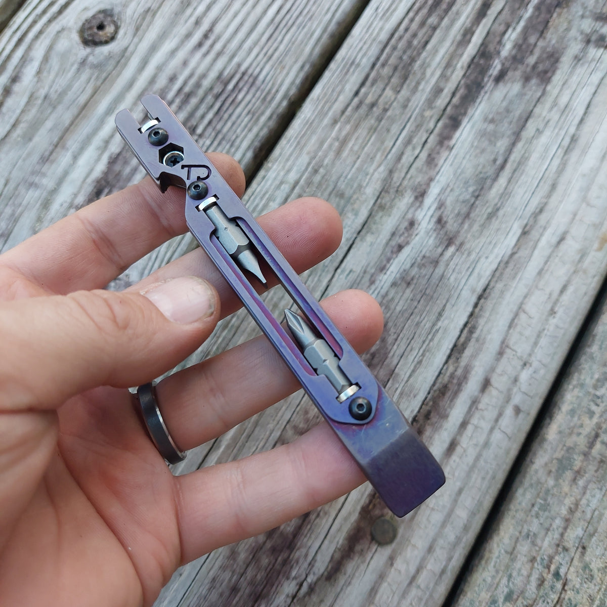 TD Tools Pen Bandless Titanium Magnetic Drive Pry (MDP) -  Deep Purple